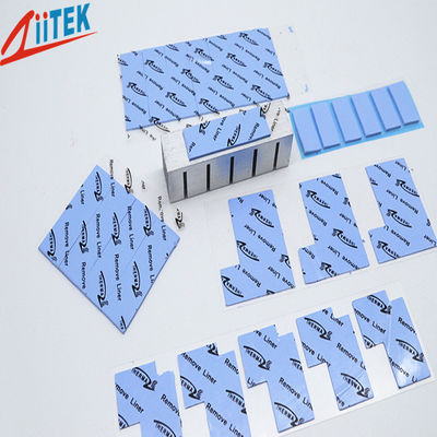 파란 3.2W/M-K 실리콘 40 SHORE00, 200℃에 Tem -50를 가진 열 간격 패드