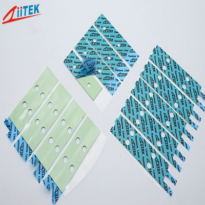 Highly Efficient Thermal Conductivity 1.2W/MK 100x100mm Silicone Thermal Pads For Laptop Heat Insulation Materials