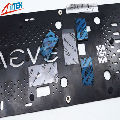 공장 맞춤형 크기 배터리 LED 노트북 열 패드 2W 1.5mm 실리콘 열 전도 패드 (GPU CPU 냉각용)
